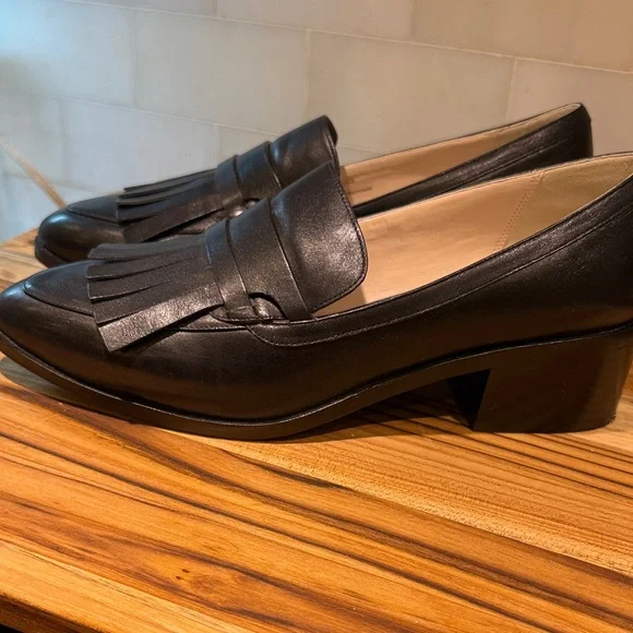 Cole Haan Dark Leather Slip-Ons - Picture 9 of 12